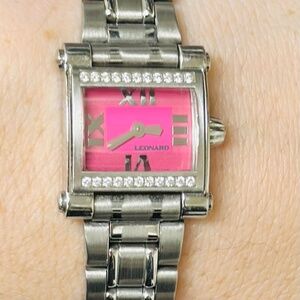 Leonard Ladies Pink Face With Diamonds